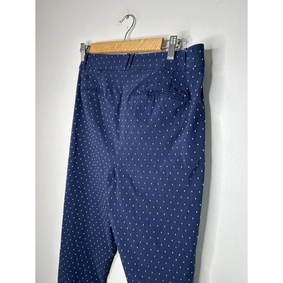 Lane Bryant Womens Blue White Polka Dots Dress Pants Size 14 - Picture 13 of 14